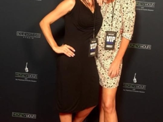 Sita Thompson Karine Simon Dan Flysheman Palladium Media event Los Angeles