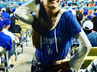 Sita in dodgers t shirt