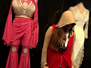 red outfit